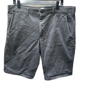 ❤️ GAP MENS  12” VINTAGE FLAT FRONT GREY SHORTS SIZE 36
